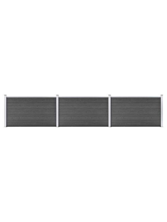 Set plotového dílce WPC 526 x 105 cm černý