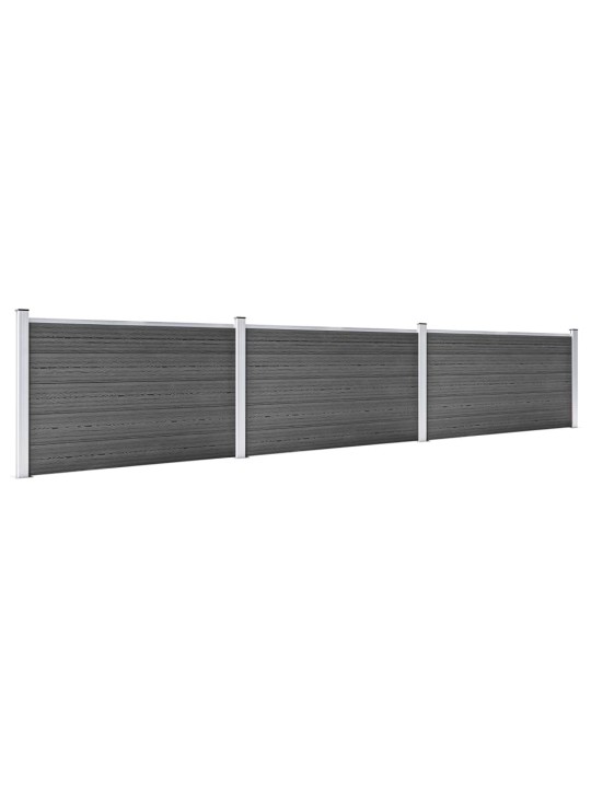 Set plotového dílce WPC 526 x 105 cm černý