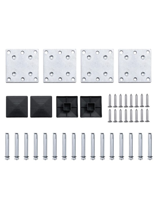Set plotového dílce WPC 526 x 146 cm hnědý