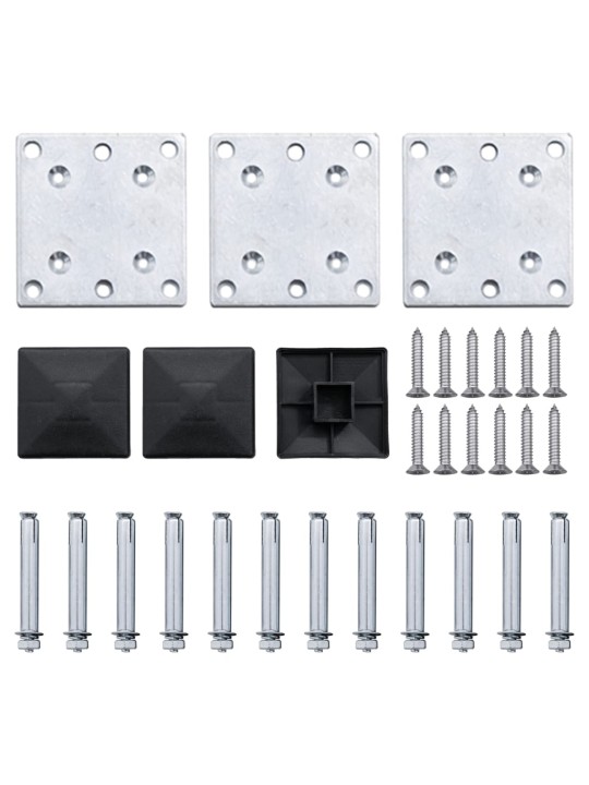 Set plotových dílců WPC 353 x 146 cm šedý