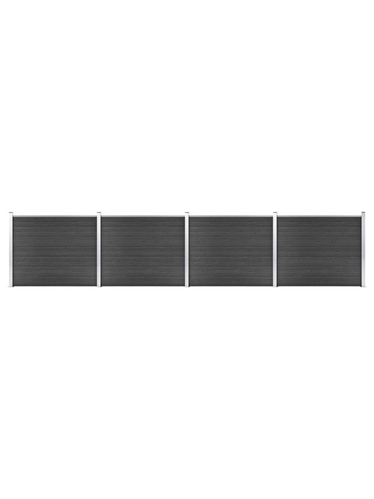 Set plotového dílce WPC 699 x 146 cm šedý