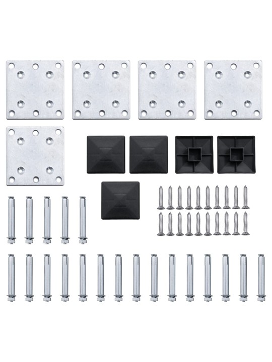 Set plotového dílce WPC 699 x 146 cm šedý