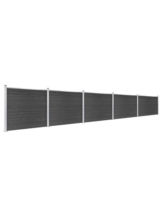 Set plotového dílce WPC 872 x 146 cm šedý