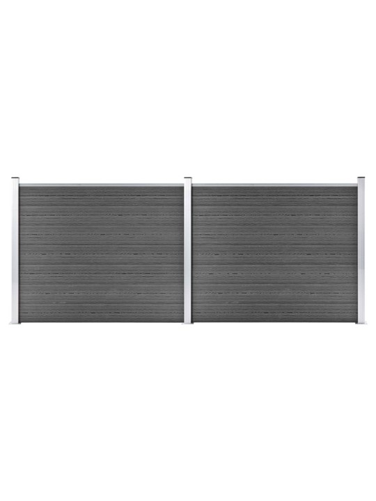 Set plotového dílce WPC 353 x 146 cm černý
