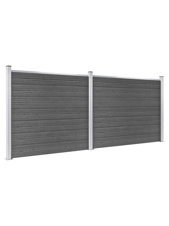 Set plotového dílce WPC 353 x 146 cm černý