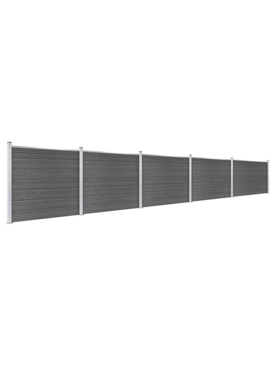 Set plotového dílce WPC 872 x 146 cm černý
