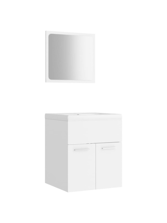 Set koupelnového nábytku bílý dřevotříska