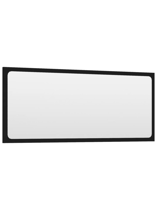 Set koupelnového nábytku černý kompozitní dřevo