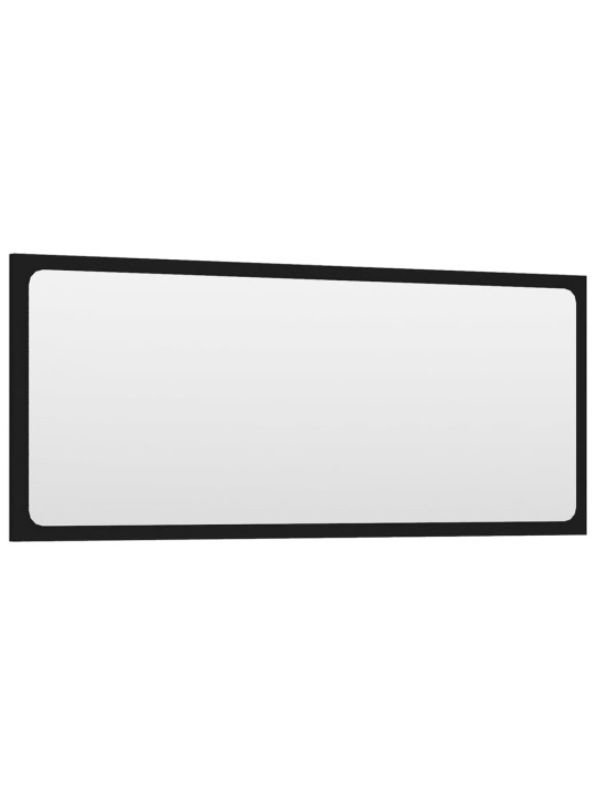 Set koupelnového nábytku černý kompozitní dřevo