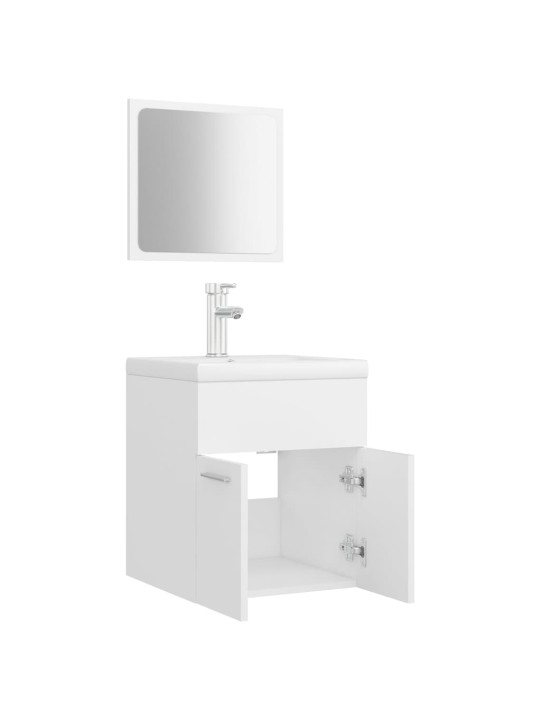 Set koupelnového nábytku bílý dřevotříska