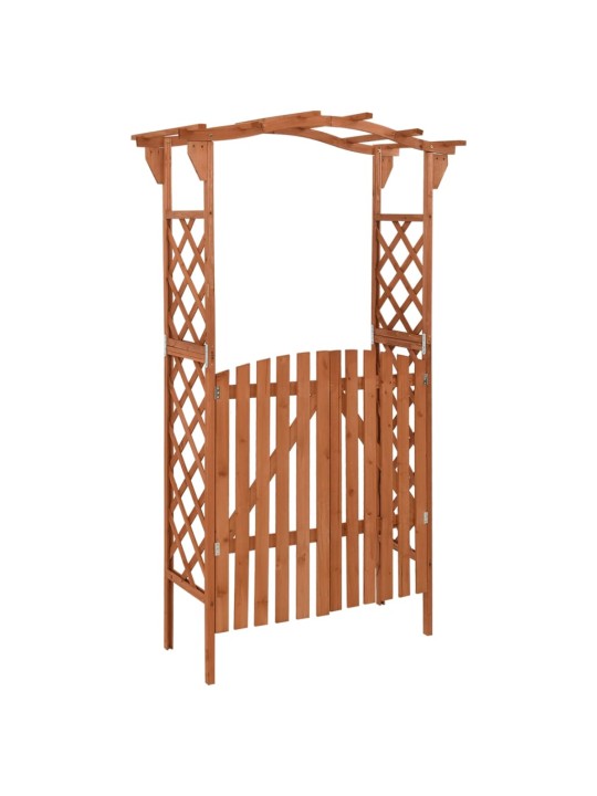 Pergola s brankou 116 x 40 x 204 cm masivní jedle