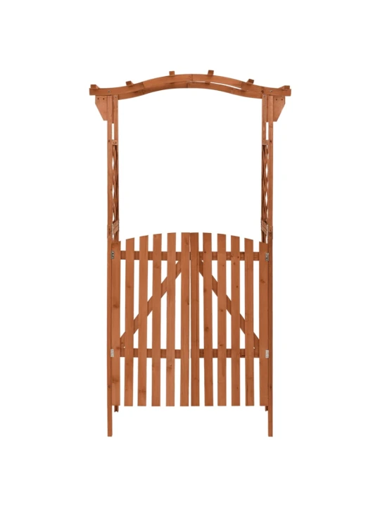 Pergola s brankou 116 x 40 x 204 cm masivní jedle