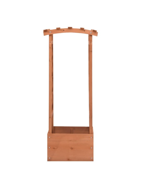 Truhlík s trelážovým obloukem 49 x 39 x 117 cm jedlové dřevo