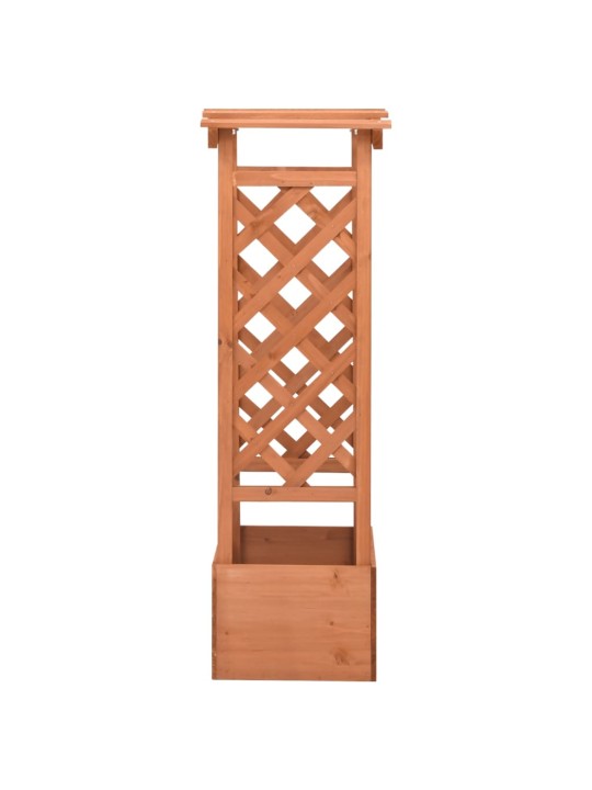 Truhlík s trelážovým obloukem 49 x 39 x 117 cm jedlové dřevo