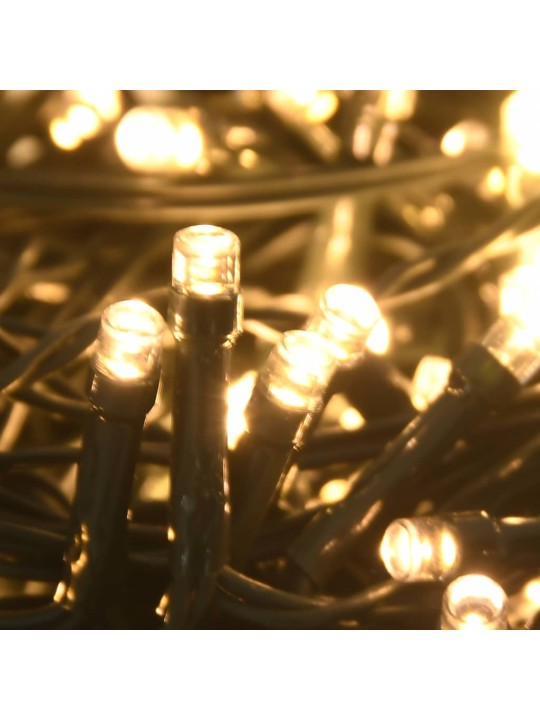 61dílná sada vánočních koulí se špicí a 150 LED zlatá a bronz