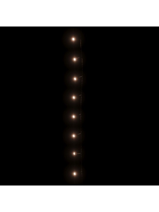 Světelný LED řetěz s 300 LED diodami teplý bílý 30 m PVC
