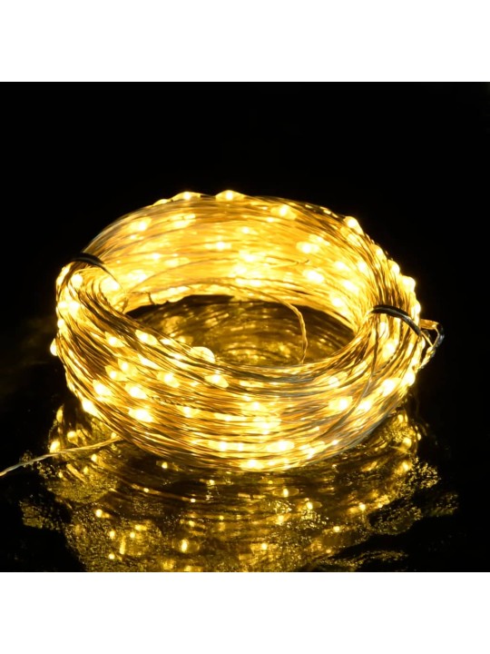Světelný LED řetěz s 300 LED diodami teplý bílý 30 m