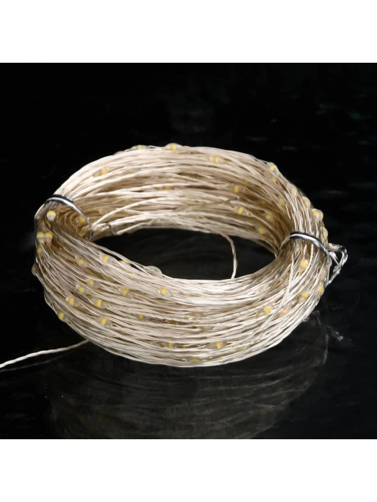 Světelný LED řetěz s 300 LED diodami teplý bílý 30 m