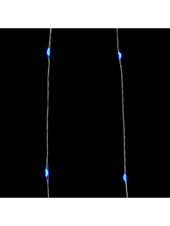 Světelný LED řetěz s 300 LED diodami modrý 30 m
