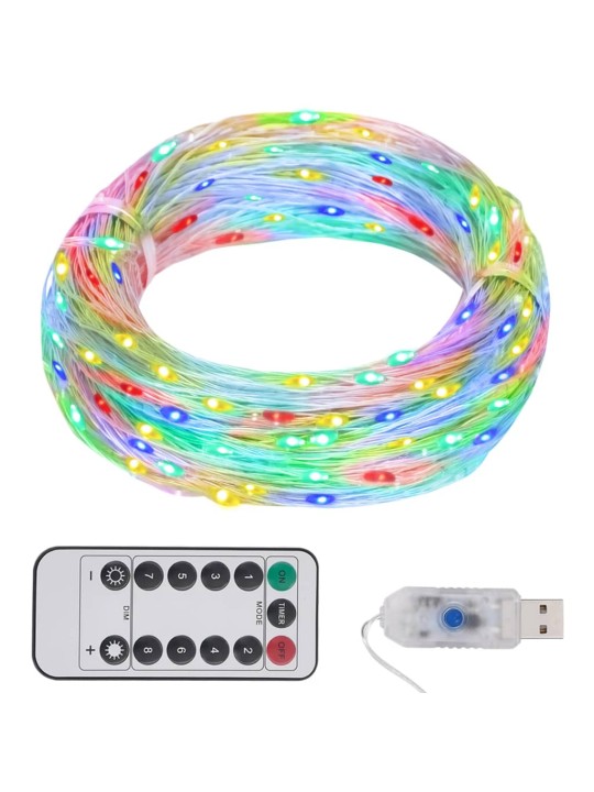 Světelný LED řetěz s 300 LED diodami vícebarevný 30 m