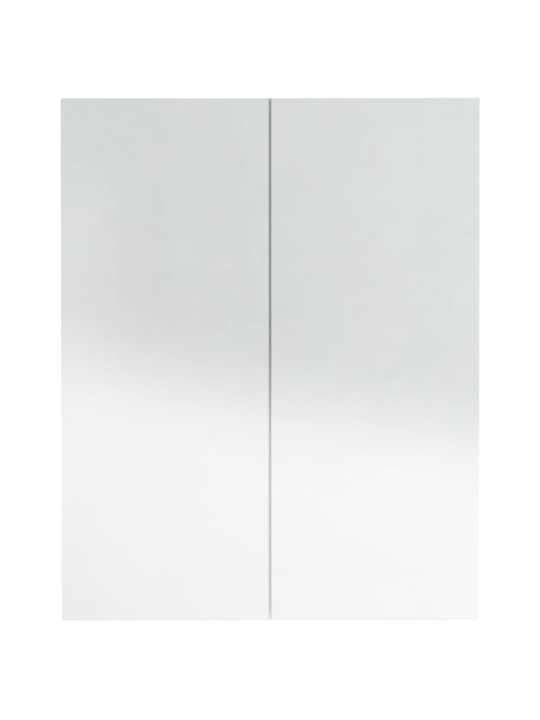 Koupelnová skříňka se zrcadlem 60 x 15 x 75 cm MDF zářivě bílá
