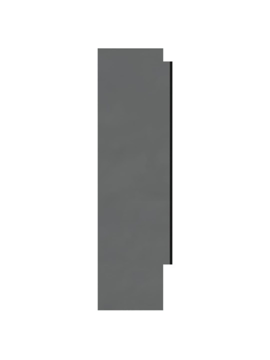 Koupelnová skříňka se zrcadlem 80 x 15 x 60 cm MDF zářivě šedá