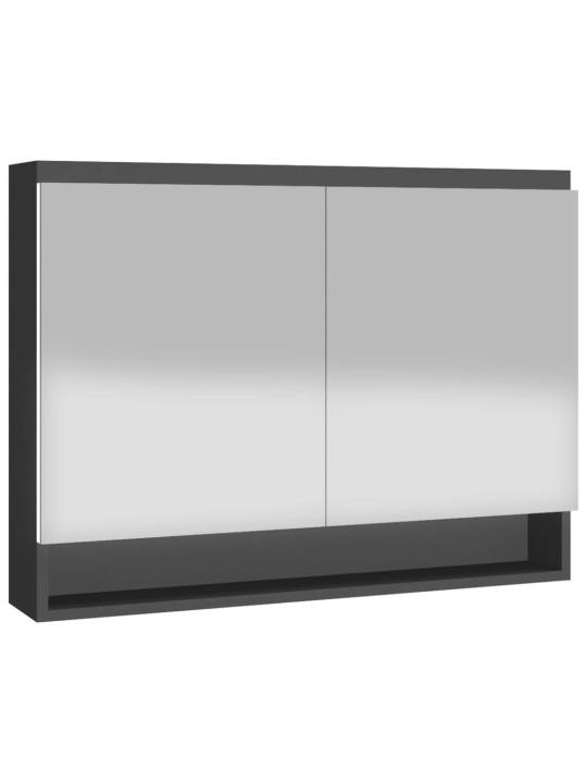 Koupelnová skříňka se zrcadlem 80 x 15 x 60 cm MDF antracitová