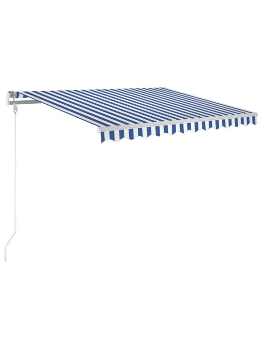 Automatická zatahovací markýza 300 x 250 cm modrobílá