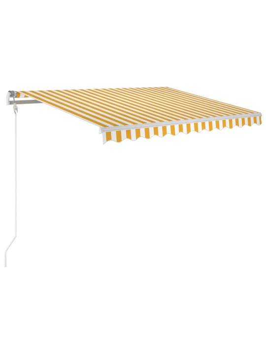 Automatická zatahovací markýza 300 x 250 cm žlutobílá
