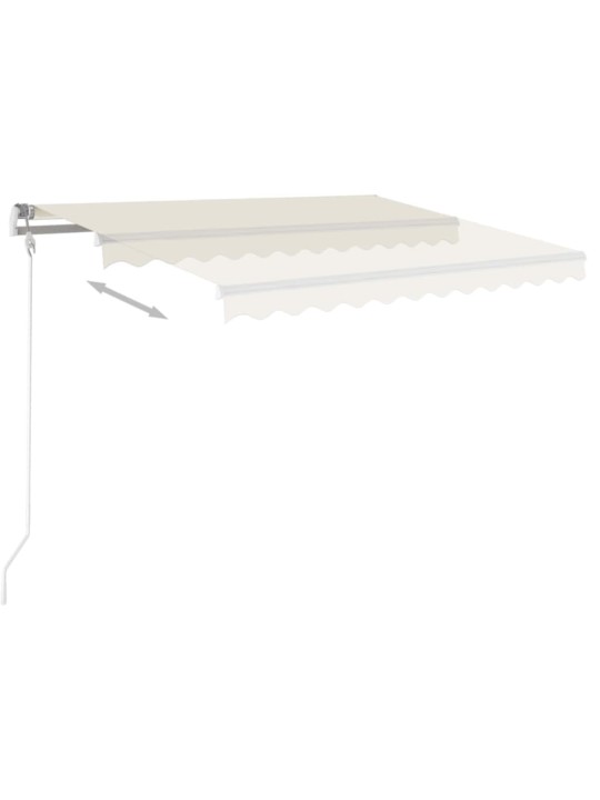 Automatická zatahovací markýza 350 x 250 cm krémová