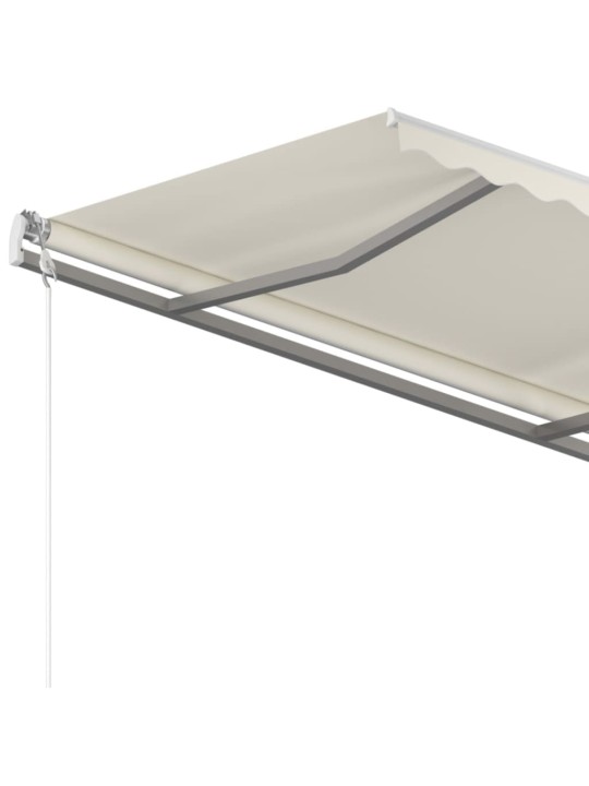 Automatická zatahovací markýza 350 x 250 cm krémová