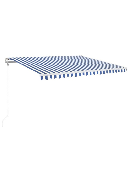 Automatická zatahovací markýza 450 x 350 cm modrobílá