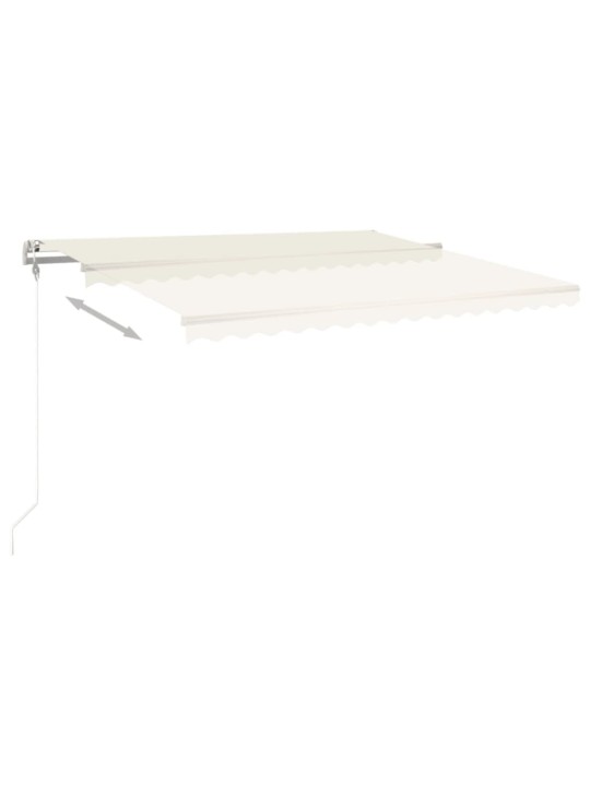 Automatická zatahovací markýza 450 x 350 cm krémová