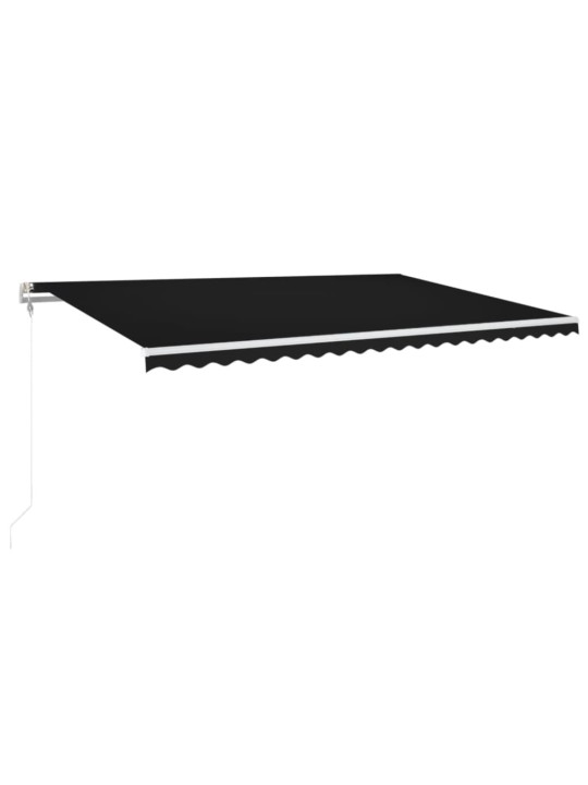 Automatická zatahovací markýza 500 x 350 cm antracitová