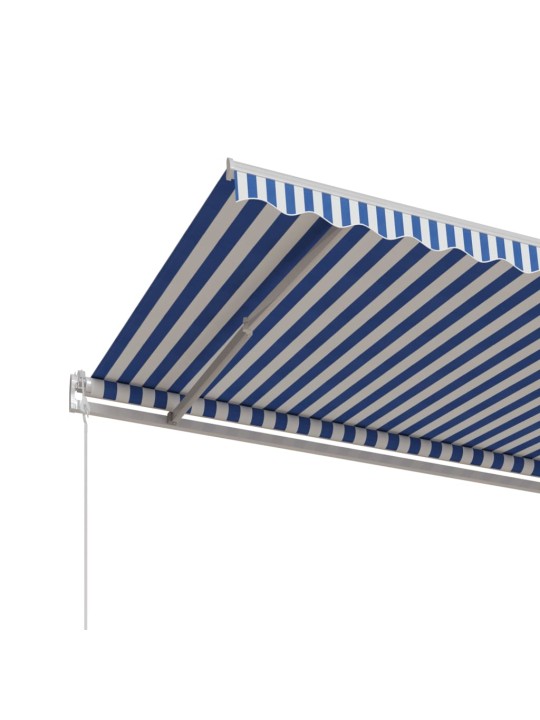 Automatická zatahovací markýza 600 x 350 cm modrobílá