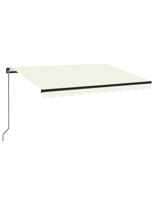 Ručně zatahovací markýza 350 x 250 cm krémová
