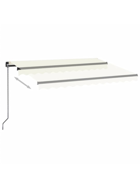 Ručně zatahovací markýza 350 x 250 cm krémová