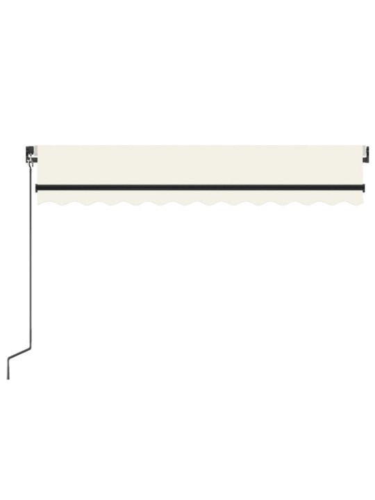 Ručně zatahovací markýza 350 x 250 cm krémová