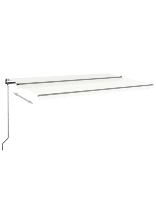 Automatická zatahovací markýza 500 x 300 cm krémová