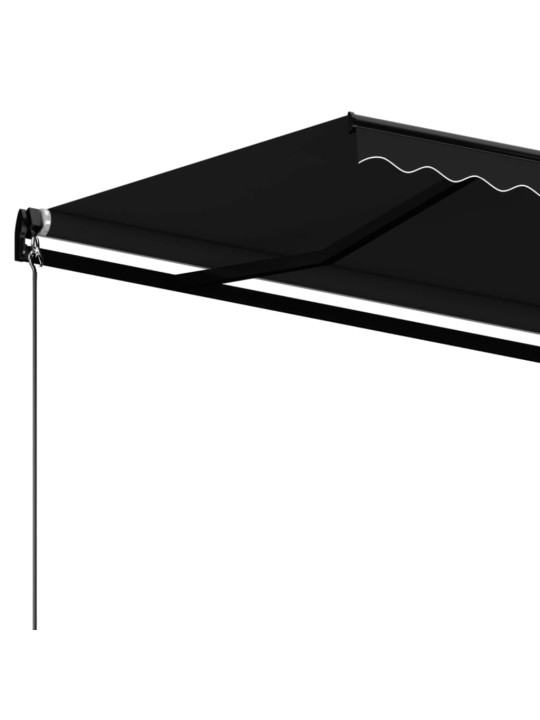 Ručně zatahovací markýza 400 x 350 cm antracitová