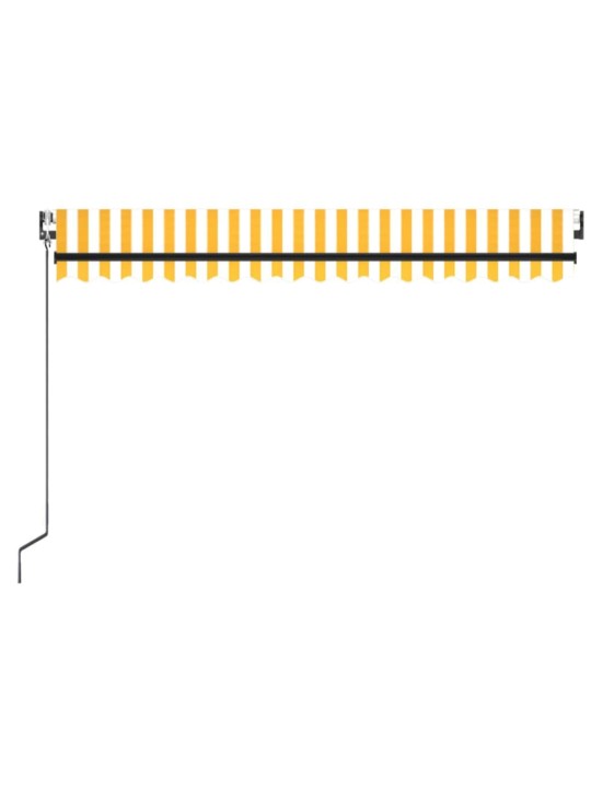 Automatická zatahovací markýza 400 x 350 cm žlutobílá