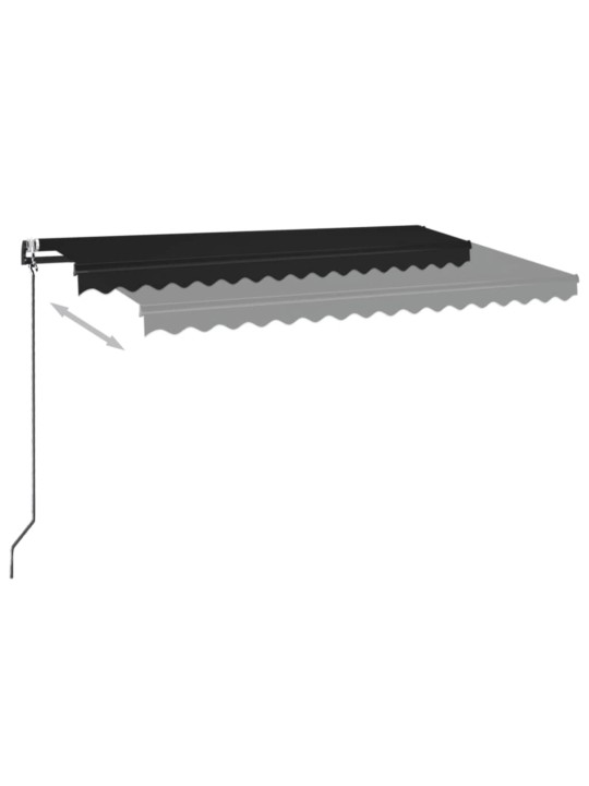 Automatická zatahovací markýza 400 x 350 cm antracitová