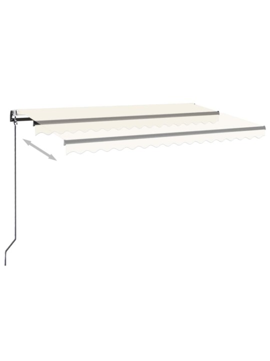 Automatická zatahovací markýza 450 x 350 cm krémová