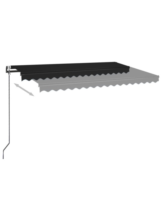 Automatická zatahovací markýza 450 x 350 cm antracitová