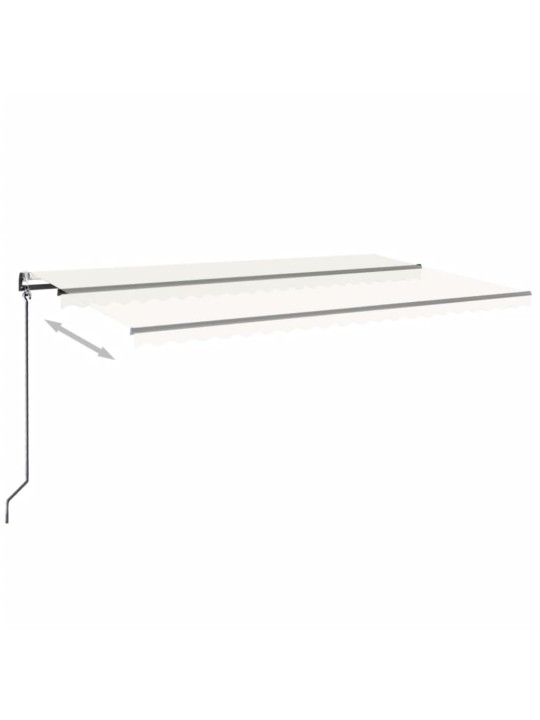 Automatická zatahovací markýza 500 x 350 cm krémová