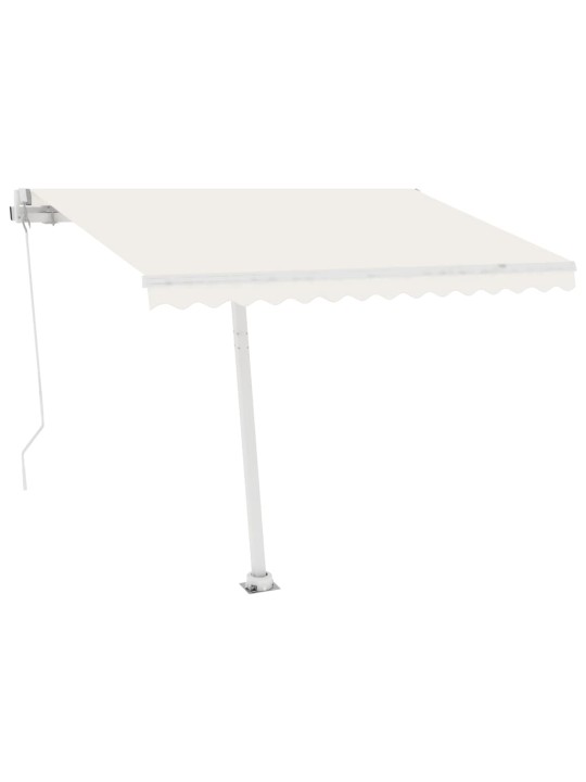 Volně stojící ručně zatahovací markýza 300 x 250 cm krémová