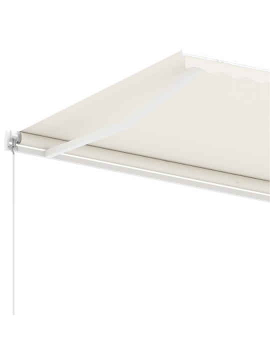Volně stojící ručně zatahovací markýza 300 x 250 cm krémová