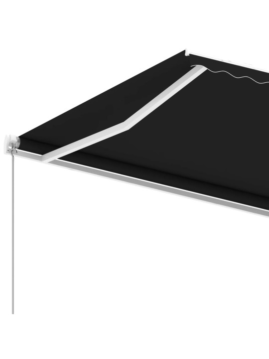 Volně stojící ručně zatahovací markýza 300 x 250 cm antracitová