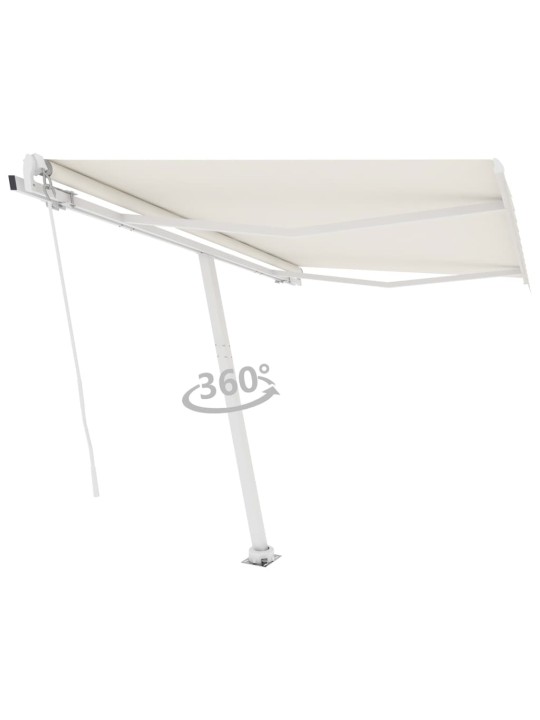 Volně stojící automatická markýza 300 x 250 cm krémová