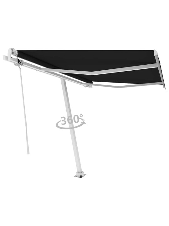 Volně stojící automatická markýza 350 x 250 cm antracitová